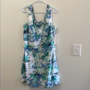 Ruffle dress multi colored